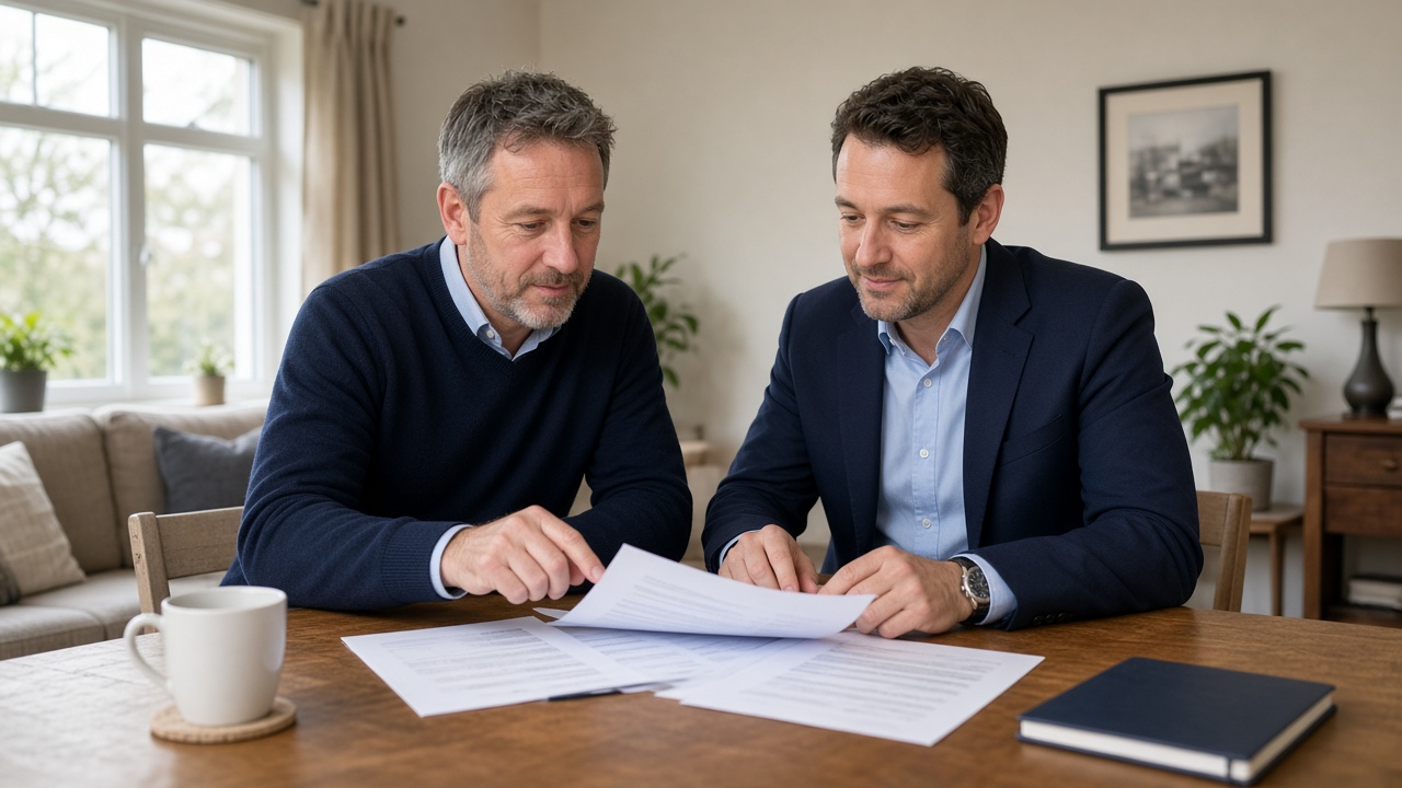 Landlord discussing property management